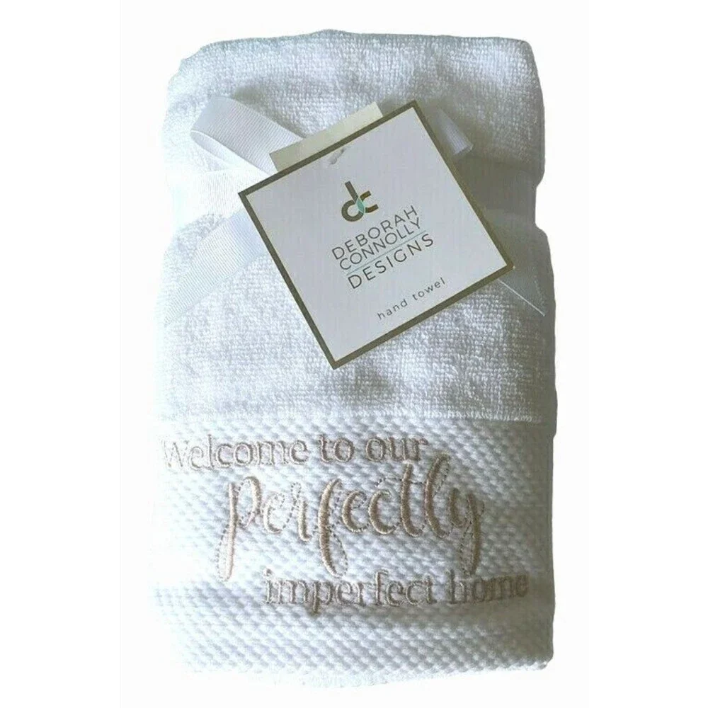 Deborah Connolly Hand Towels Bathroom Welcome to Our Imperfect Home Set of 2